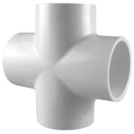 Charlotte Pipe And Foundry Charlotte Pipe Schedule 40 1/2 in. Slip X 1/2 in. D Slip PVC Cross 1 pk PVC 02410 0500